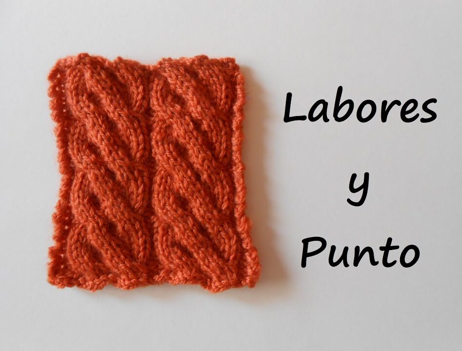 Como Tejer El Punto Trenza Fantas A A Dos Agujas Labores Y Punto