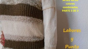 Cómo tejer jersey o sueter de hombre, 1a de 3 partes (MANGAS