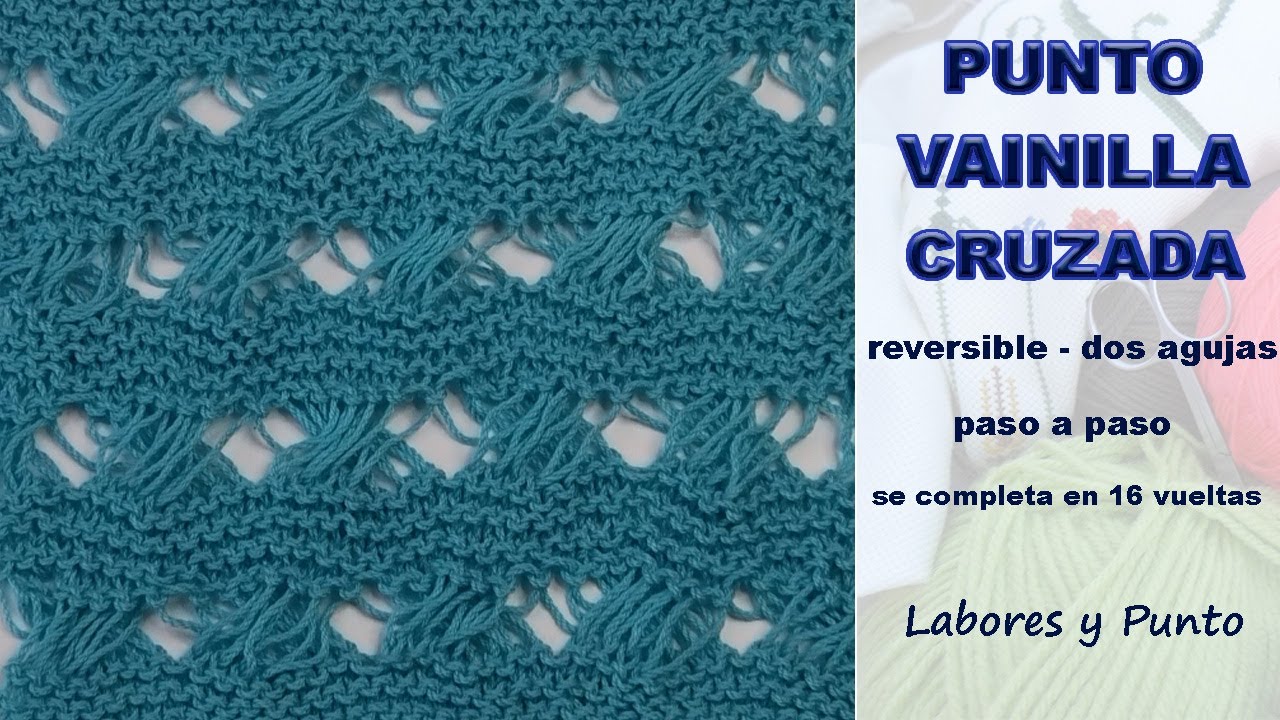 Aprende Cómo Tejer el Punto a Cada Lado de Crochet Ganchillo Reversible 